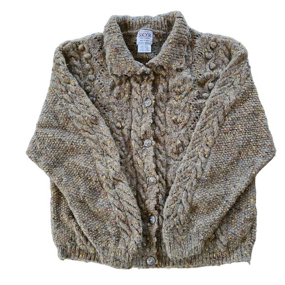 SKYR Wool Women's Sweater Cardigan many Textures Detail Button stitching size M - Picture 1 of 13